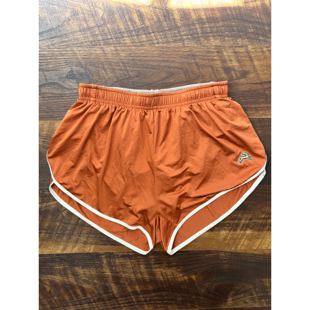 Tracksmith Van Cortlandt Running Shorts Mens Medium Orange Excellent Mesh